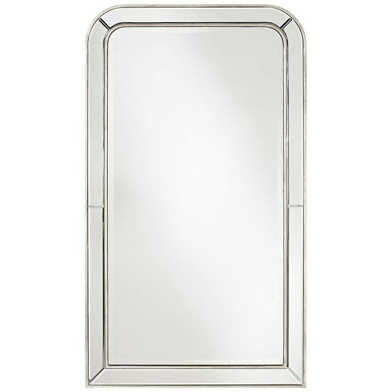 Best And Newest Possini Finnley Champagne 26" X 45" Frameless Wall Mirror – #11t09 Intended For Cut Corner Frameless Beveled Wall Mirrors (View 3 of 15)