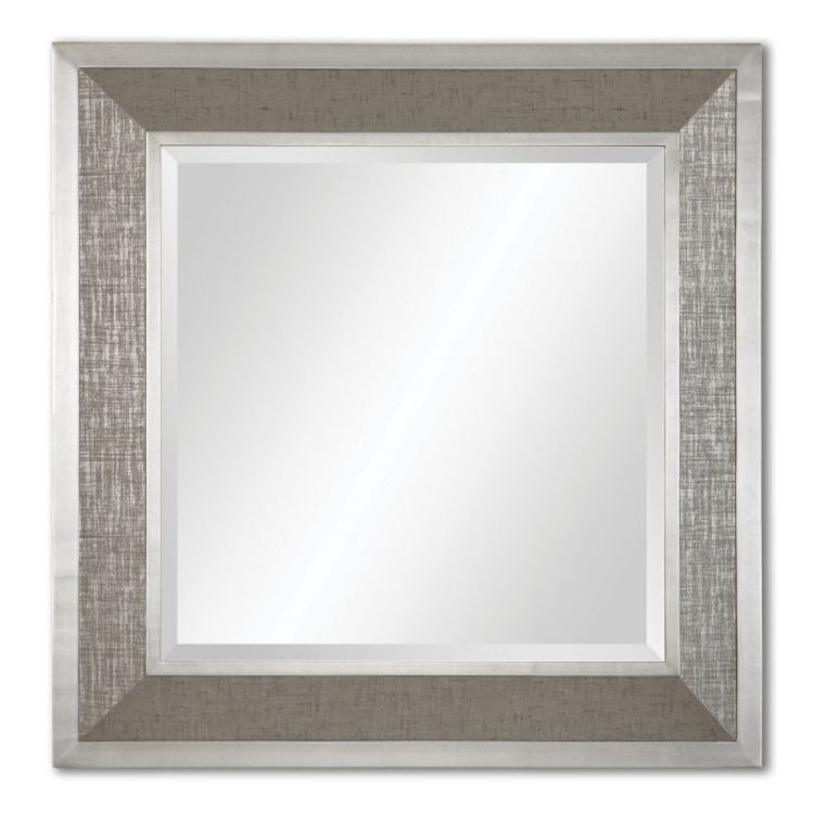 Best And Newest Square Modern Wall Mirrors With Regard To Naevius Metallic Square (View 12 of 15)