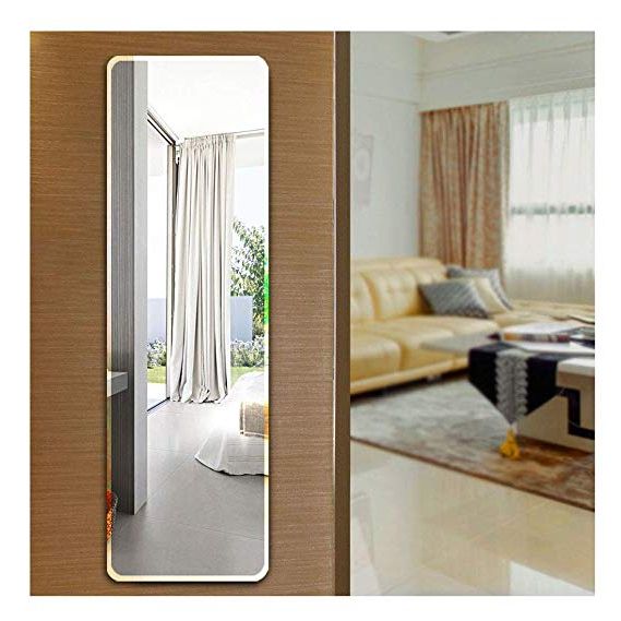 Bevel Edge Rectangular Wall Mirrors With Regard To Most Current Amazon: Ecentaur Wall Mounted Beveled Edge Mirror Doors Hanging (View 11 of 15)