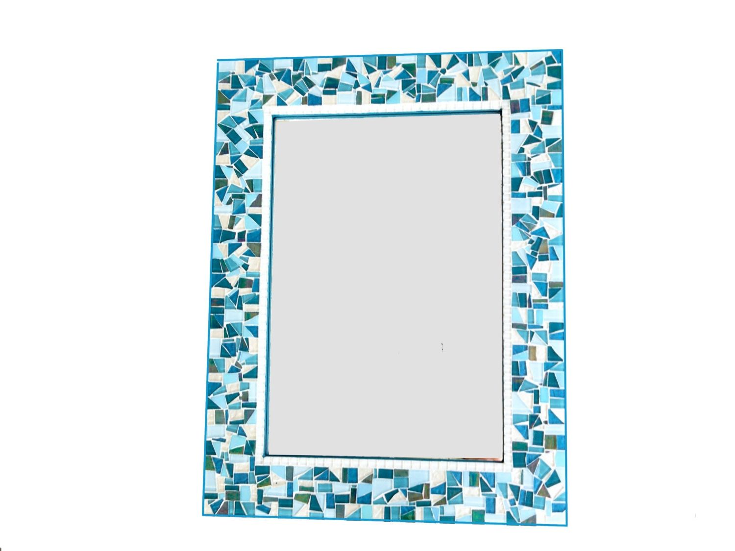 Blue Green Wall Mirrors Inside Most Recently Released Turquoise Teal And Blue Large Mosaic Wall Mirror (View 9 of 15)