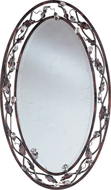Bronze Accessories With Preferred Oil Rubbed Bronze Finish Oval Wall Mirrors (View 9 of 15)