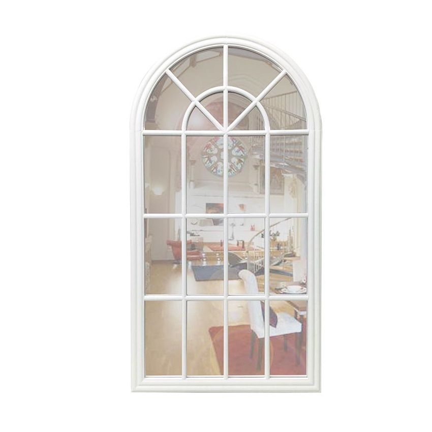 Bronze Arch Top Wall Mirrors In Widely Used Percy White Arched Wall Mirror (View 8 of 15)