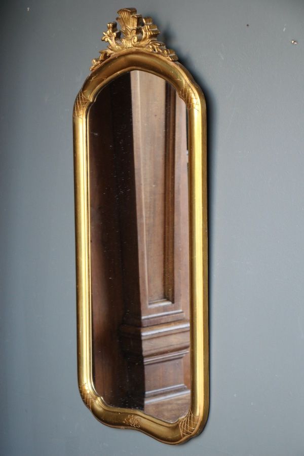 Buy Gold Leaf Gilt Wood Mirror 1920 Sweden From Antiques And Design Online In Recent Gold Leaf Floor Mirrors (View 11 of 15)