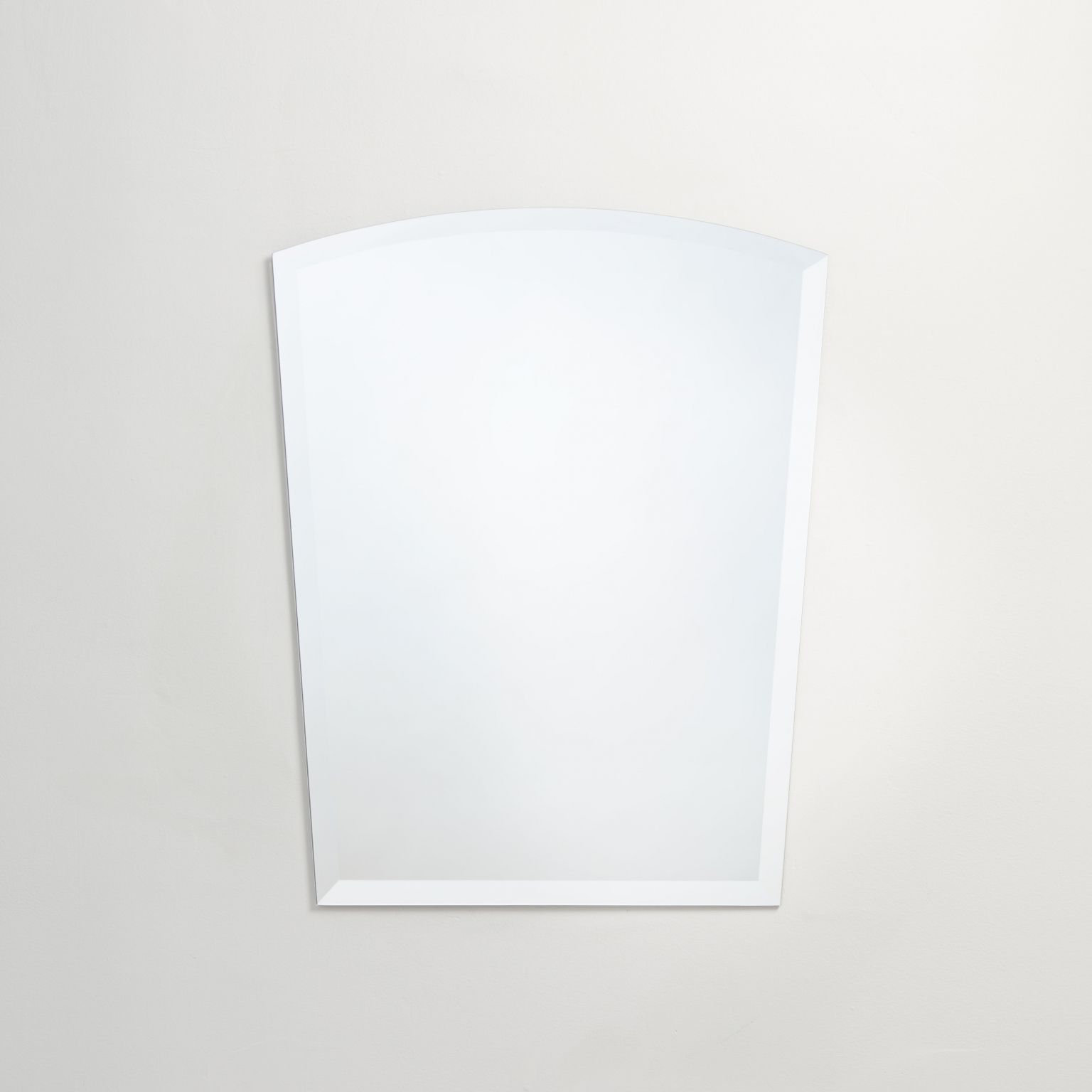 Crown Arch Frameless Beveled Wall Mirrors Within Well Liked Frameless Beveled Concave Arch Top Mirror – Better Bevel (View 14 of 15)