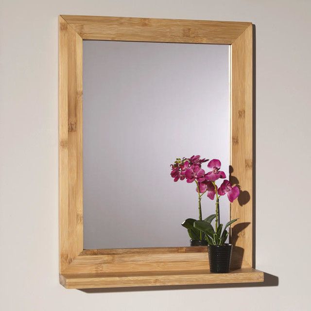 Current 24" Liani Bamboo Vanity Mirror – Contemporary – Bathroom Mirrors Within Gold Bamboo Vanity Wall Mirrors (View 5 of 15)