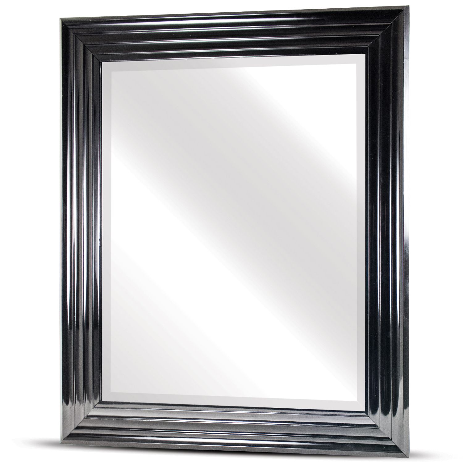 Current Black Beaded Rectangular Wall Mirrors Inside Black Everett Rectangular Wall Vanity Mirror – Pier (View 15 of 15)