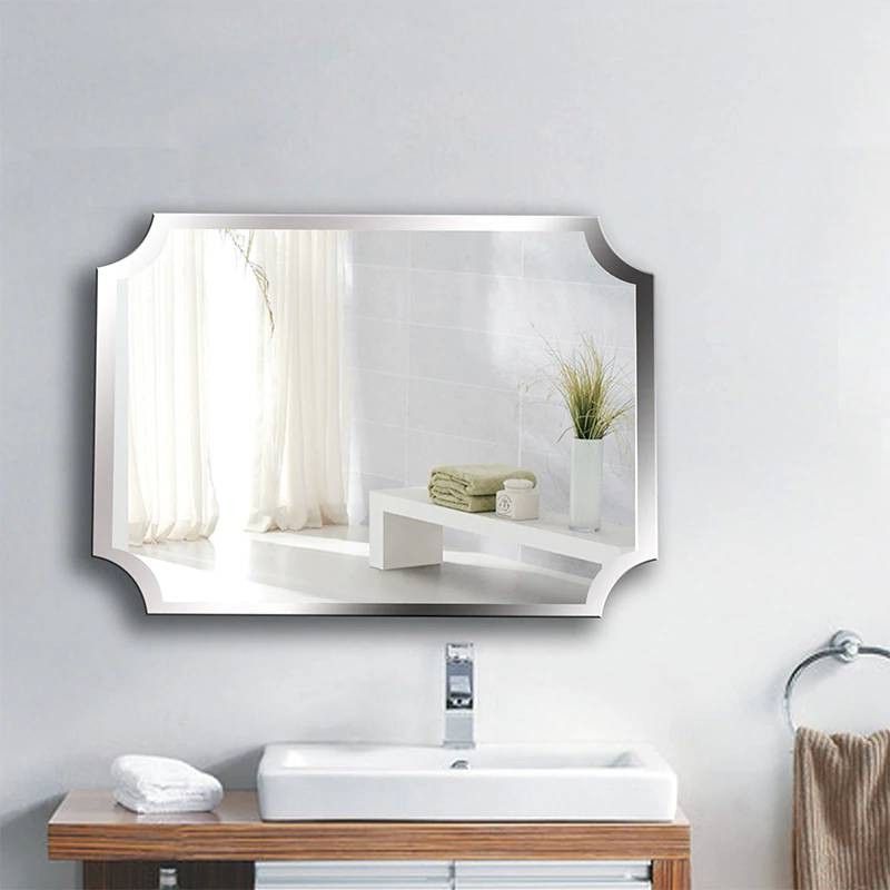 Cut Corner Wall Mirrors Regarding Preferred Luxury A1 Simple Frameless Inner Corner Bathroom Mirror Wall Hanging (View 12 of 15)