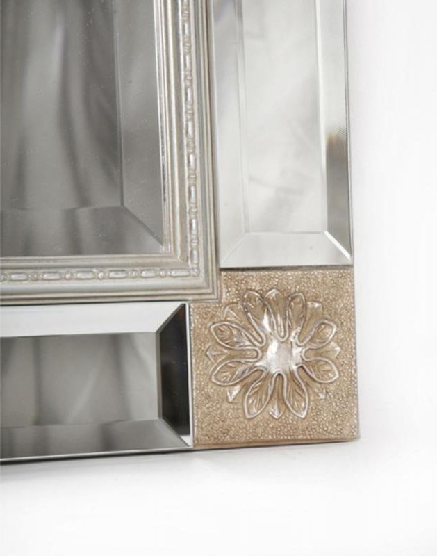 Cut Corner Wall Mirrors With Preferred Decorative Bevelled Wall Mirror With Mirror Edge Frame + Antique (View 6 of 15)