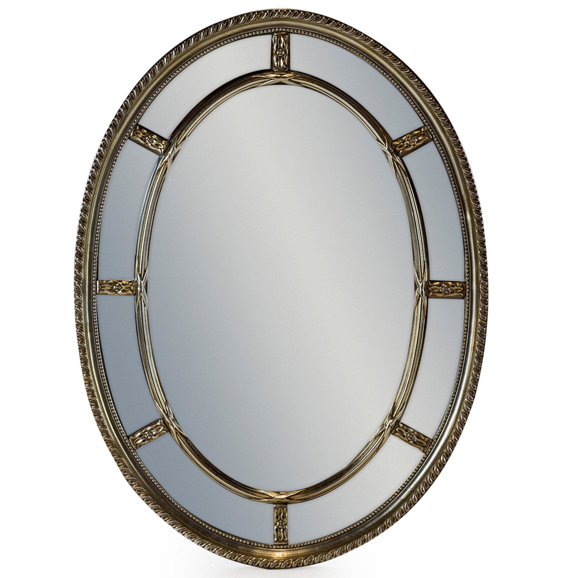 Decorative Silver With Antiqued Silver Quatrefoil Wall Mirrors (View 1 of 15)