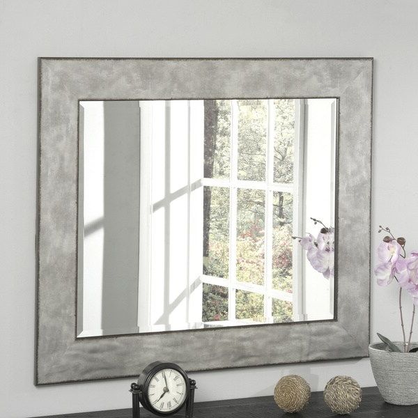 Edged Wall Mirrors In Most Recent Carbon Loft Rusted Edge Aged Zinc Wall Mirror – Overstock –  (View 15 of 15)