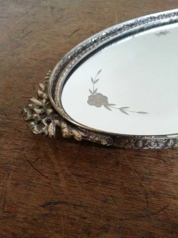 Etsy Inside Famous Aged Silver Vanity Mirrors (View 10 of 15)