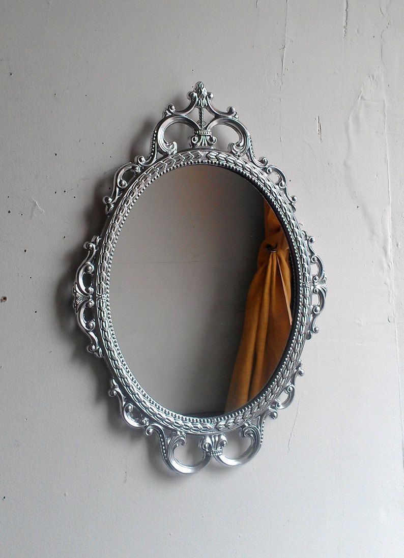 Etsy With Antique Aluminum Wall Mirrors (View 3 of 15)