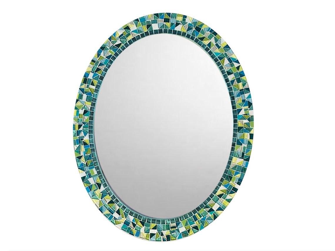 Etsy With Mosaic Oval Wall Mirrors (View 5 of 15)