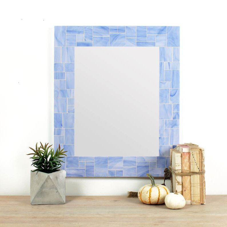 Etsy With Tropical Blue Wall Mirrors (View 14 of 15)