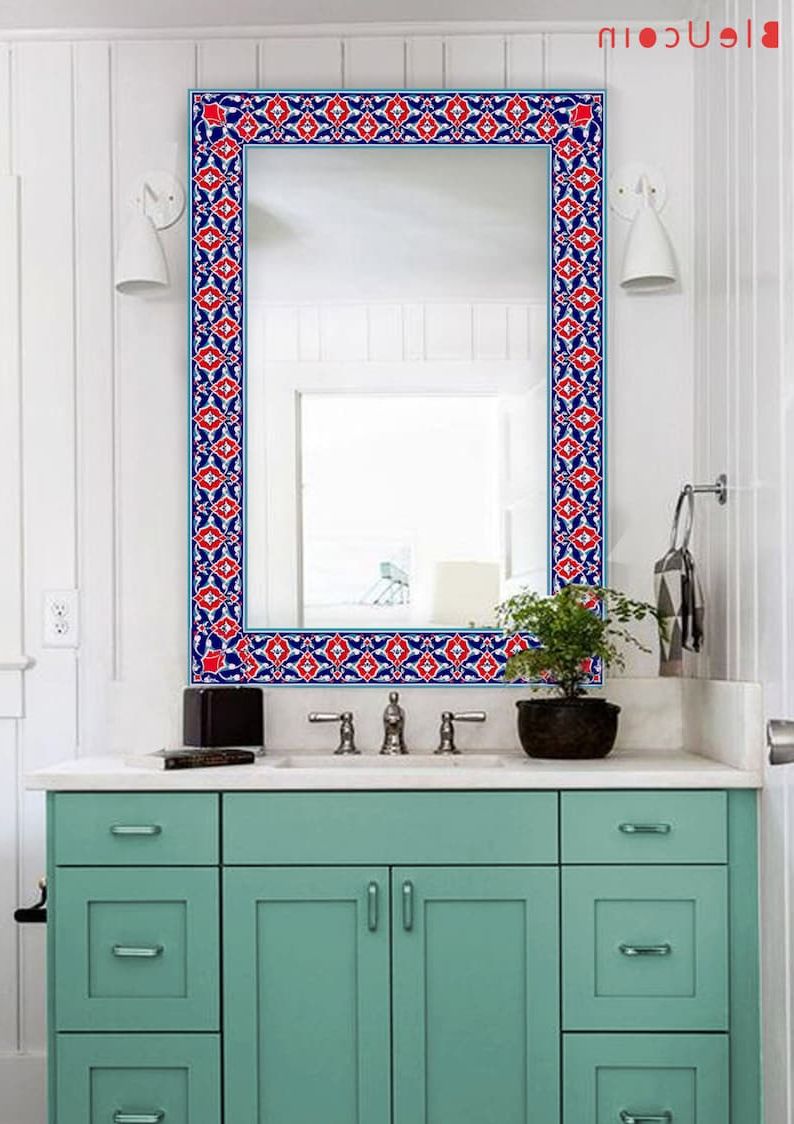 Etsy Within Tiled Wall Mirrors (View 8 of 15)