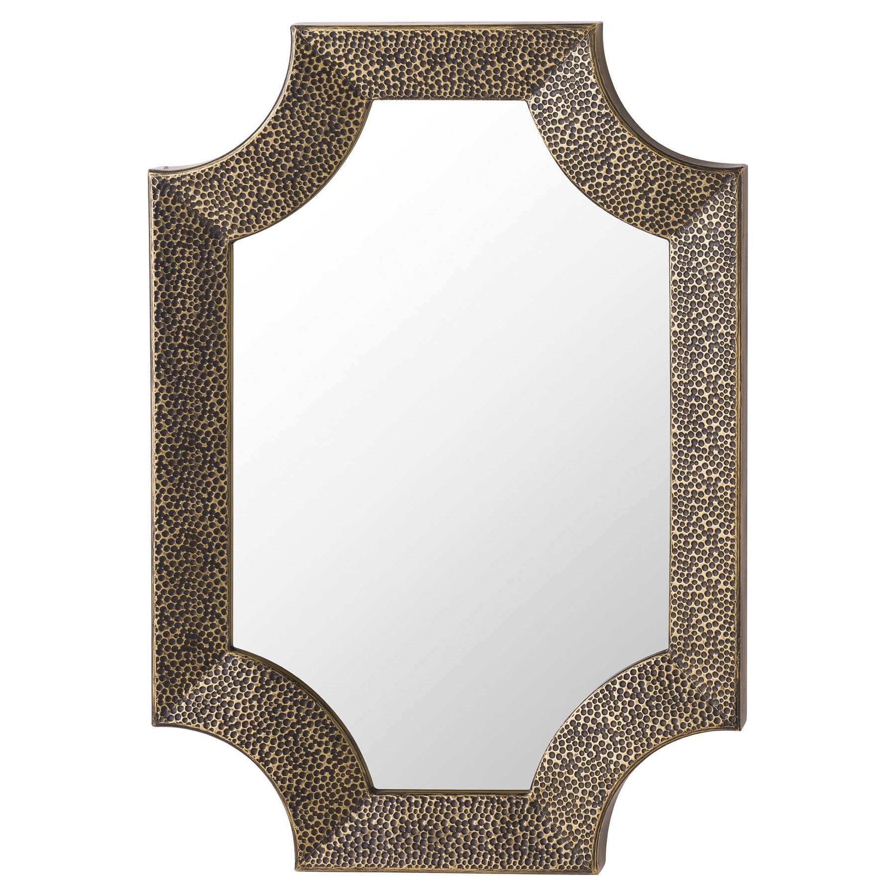 Famous Ages Antique Bronze Detailed Wall Mirror (View 12 of 15)