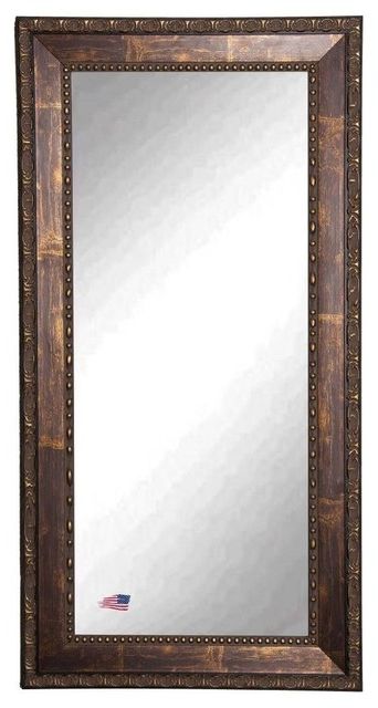 Famous Bronze Wall Mirrors Intended For American Made Roman Copper Bronze Full Length Mirror – Traditional (View 12 of 15)
