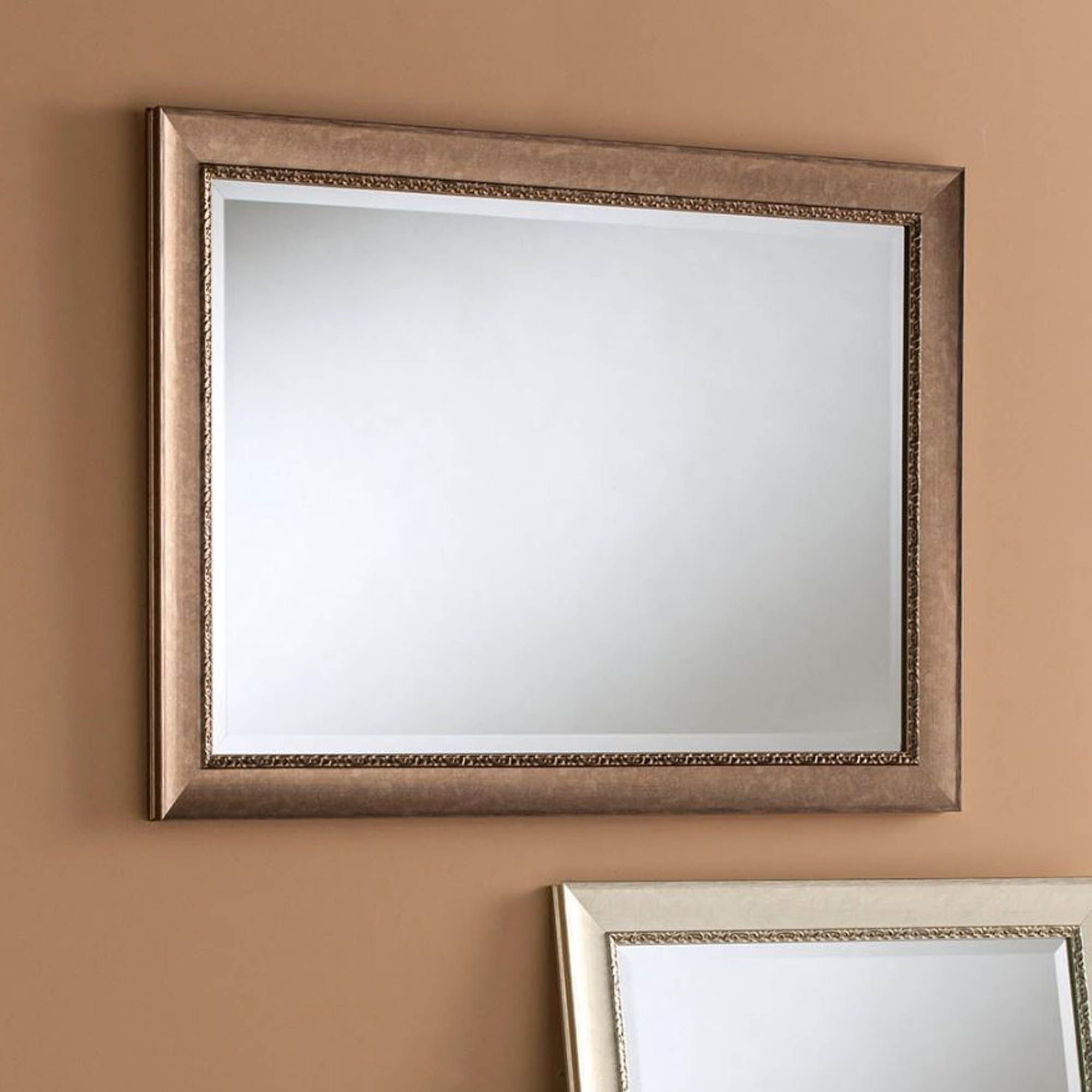 Famous Ornate Rectangular Bronze Finished Wall Mirror (View 6 of 15)