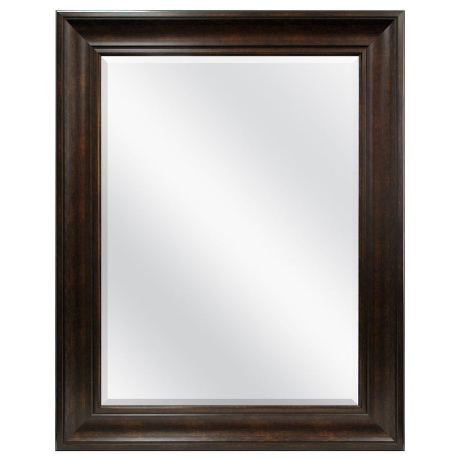Famous Style Selections Bronze Rectangle Framed Wall Mirror At Lowes Within Bronze Rectangular Wall Mirrors (View 13 of 15)