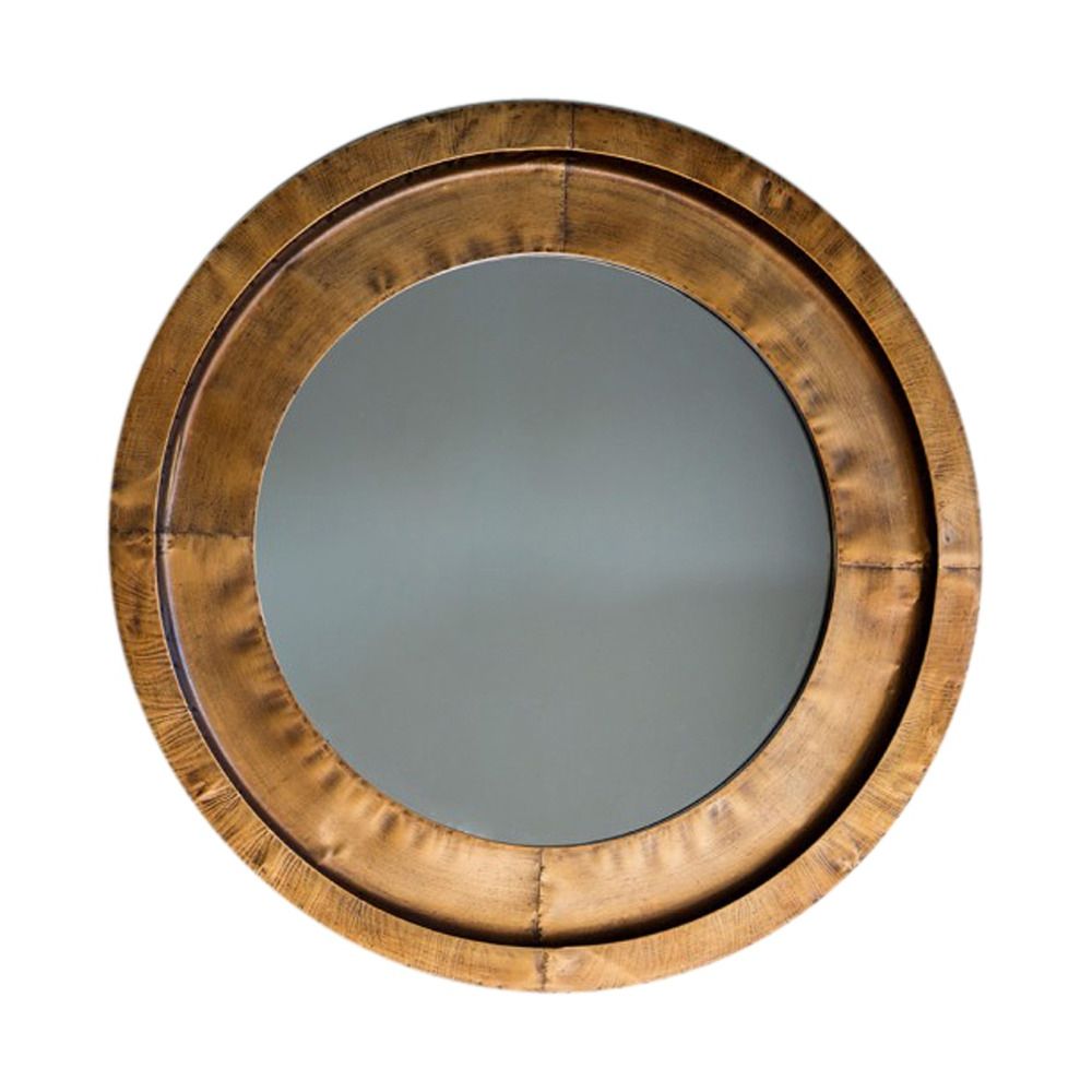 Famous Woven Metal Round Wall Mirrors With Regard To Metal Mirror: Moorley Round Wall Mirror (View 4 of 15)