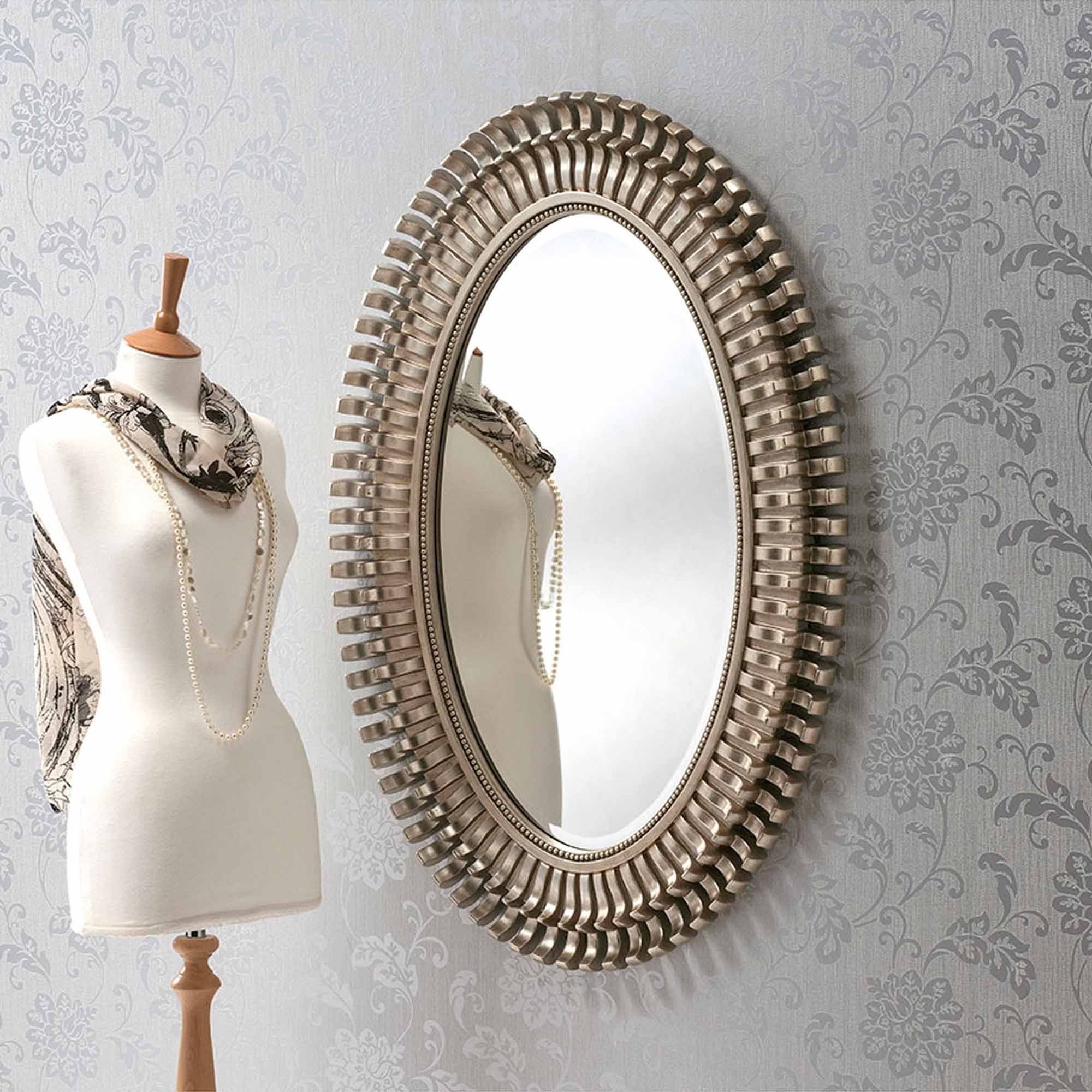 Fashionable Silver Decorative Mirror Intended For Silver Decorative Wall Mirrors (View 11 of 15)