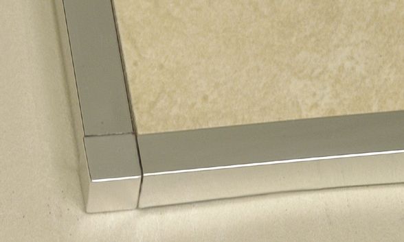 Fashionable Square Edge Tile Trim In Mirror Stainless Steel Pertaining To Tile Edge Mirrors (View 3 of 15)