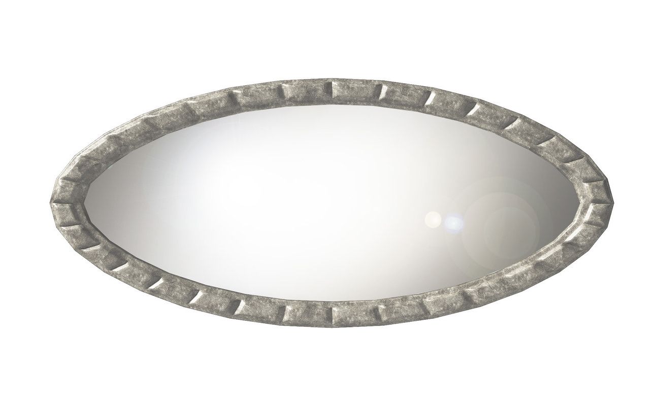 Favorite Large Oval Wall Mirror 3d – Turbosquid 1209201 With Regard To Oval Wide Lip Wall Mirrors (View 14 of 15)