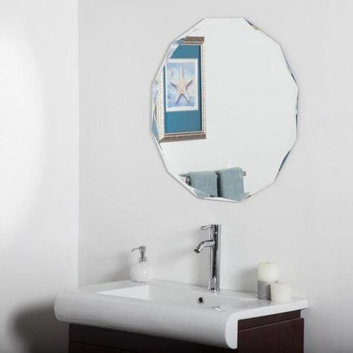 Frameless Cut Corner Vanity Mirrors With Preferred Decor Wonderland  (View 4 of 15)