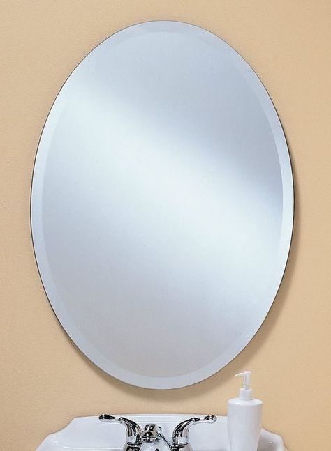 Frameless Mirror, Mirror, Beveled Mirror (View 1 of 15)