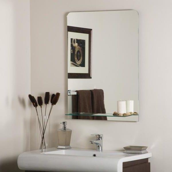 Frameless Rectangle Vanity Wall Mirrors Inside Famous Decor Wonderland 24 In. W X 32 In (View 4 of 15)