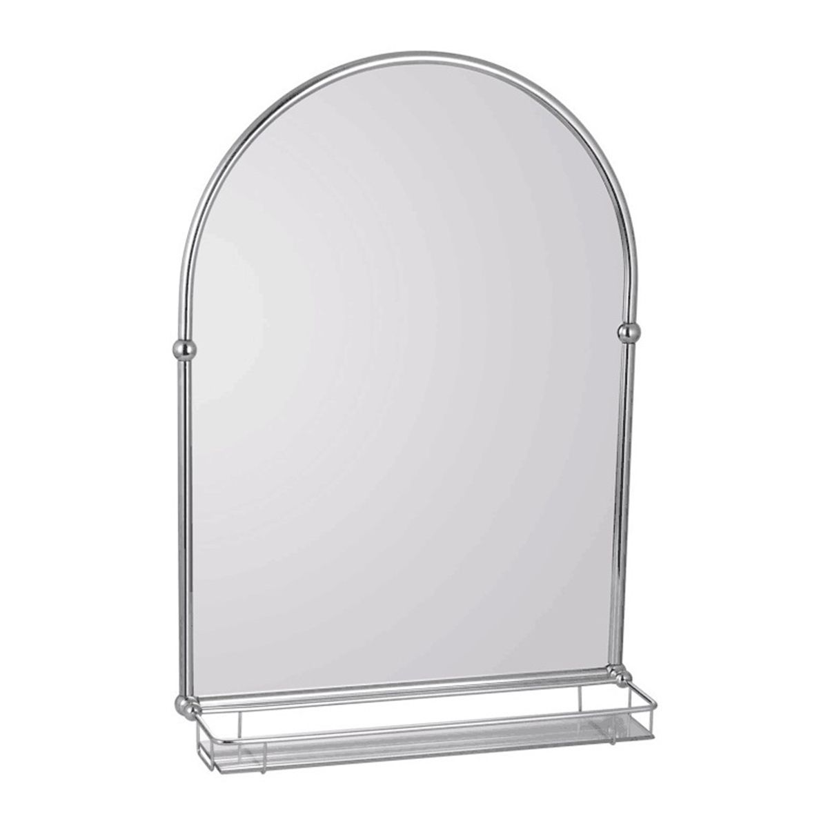 Frontline Holborn Traditional Arched Bathroom Mirror With Shelf For Famous Waved Arch Tall Traditional Wall Mirrors (View 4 of 15)