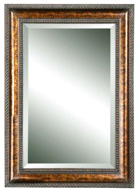 Gold Bamboo Vanity Wall Mirrors With Newest Uttermost Sinatra Gold Vanity Mirror – Traditional – Bathroom Mirrors (View 9 of 15)