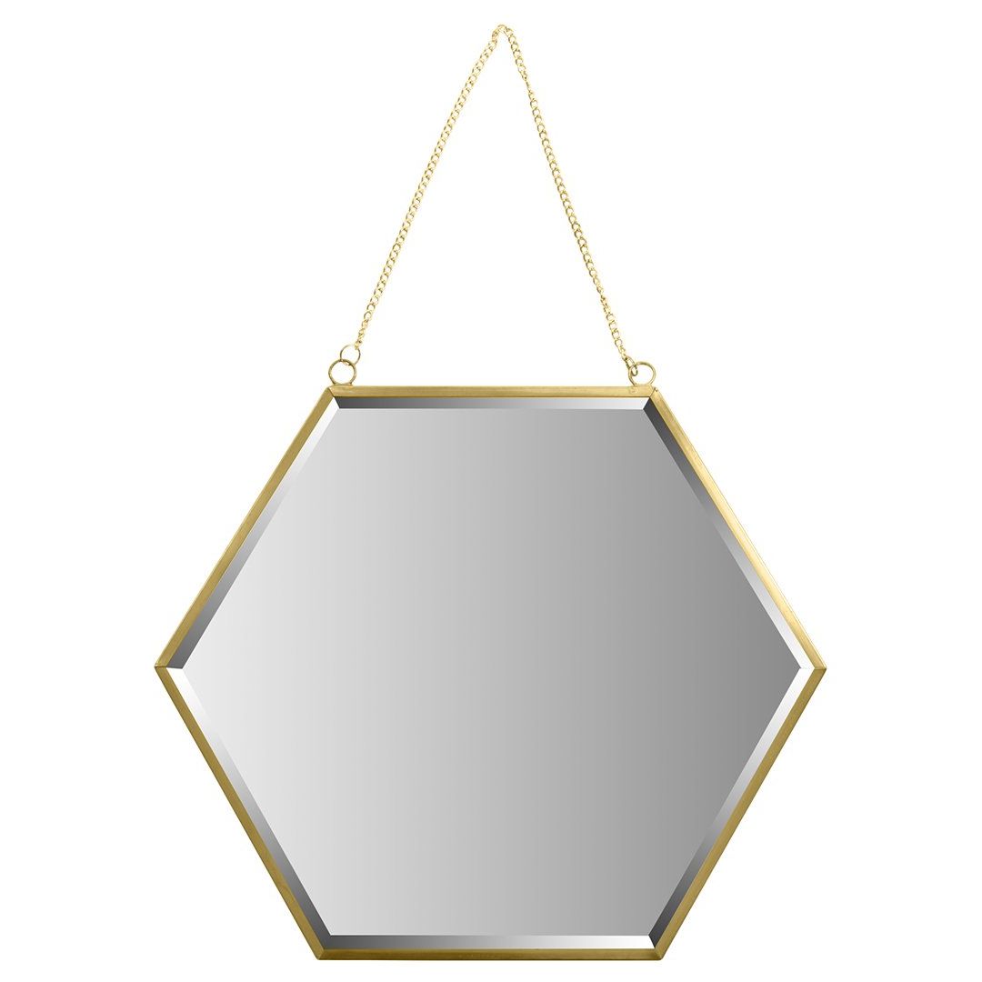 Gold Hexagon Wall Mirrors In Best And Newest Koyal Wholesale Gold Beveled Hexagon Mirror For Wall Decor, Modern (View 5 of 15)