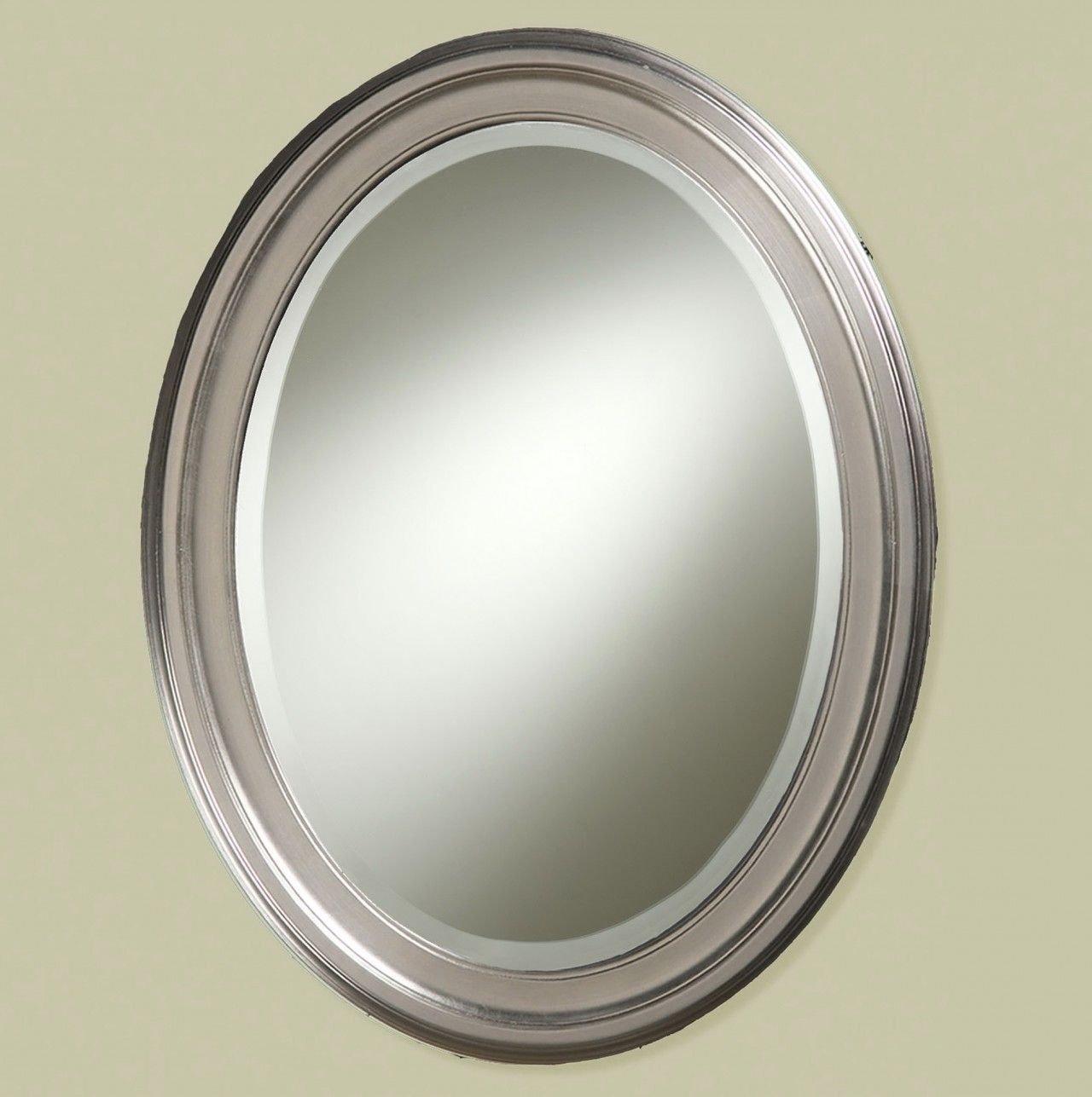 Home Design Ideas Pertaining To Best And Newest Polished Nickel Oval Wall Mirrors (View 10 of 15)
