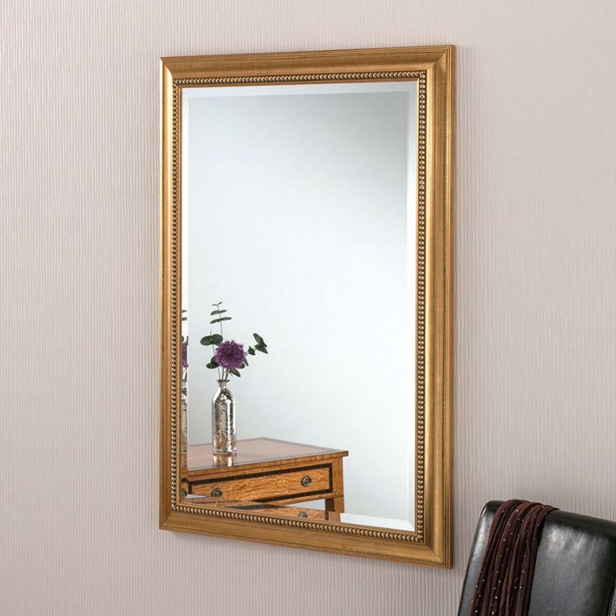 Homesdirect365 Throughout Most Recent Dark Gold Rectangular Wall Mirrors (View 11 of 15)