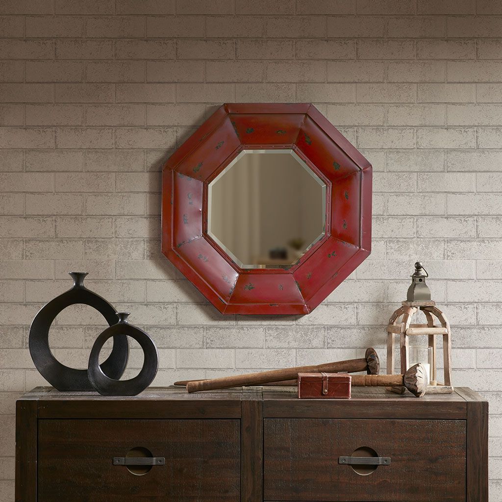 Iron Frame Handcrafted Wall Mirrors Throughout Latest Ink+ivy's Warren Mirror Adds Some Character And Style To Your Home (View 6 of 15)