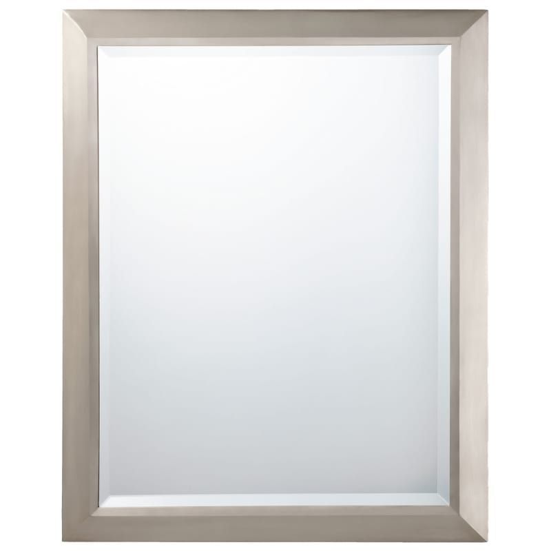 Kichler Rectangular Mirror Transitional In Brushed Nickel 41011ni With Regard To Most Current Brushed Nickel Rectangular Wall Mirrors (View 15 of 15)
