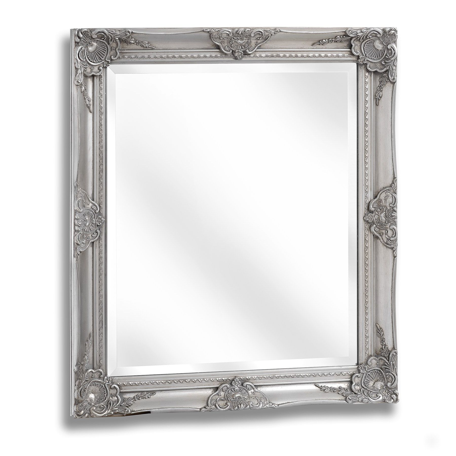 Latest Antiqued Silver Quatrefoil Wall Mirrors Intended For Baroque Antique Silver Mirror – Hollygrove (View 5 of 15)