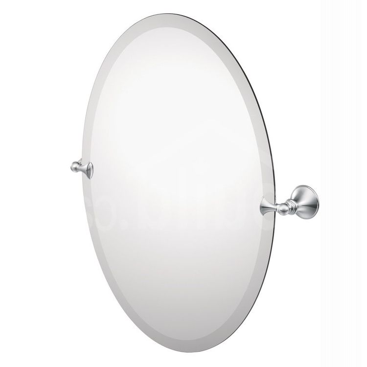 Latest Dn2692ch : Moen Glenshire Tilting Oval Mirror, 26", Chrome (View 8 of 15)