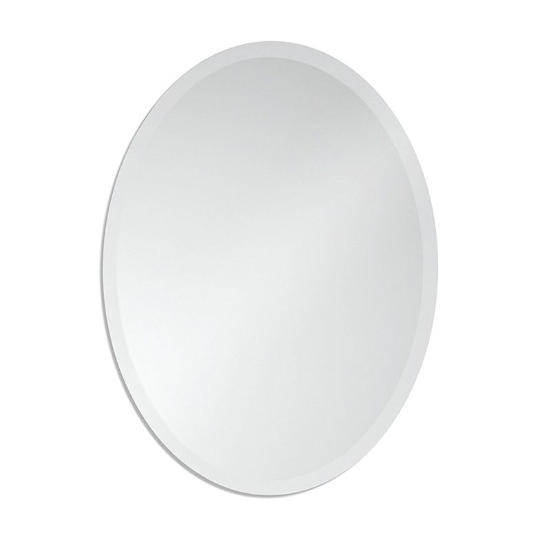Latest Oval Beveled Wall Mirrors Within Free Shipping Small Frameless Beveled Oval Wall Mirror (View 5 of 15)