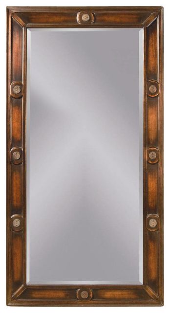 Leaning Floor Mirror In Antique Copper Finish Traditional Floor Mirrors For Well Known Antiqued Bronze Floor Mirrors (View 9 of 15)