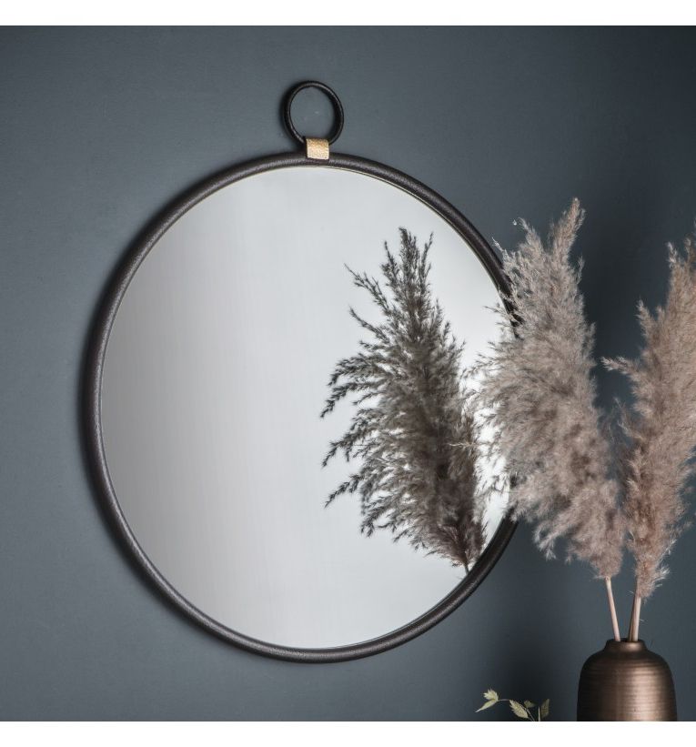 Luxe Mirrors Throughout Fashionable Distressed Black Round Wall Mirrors (View 15 of 15)