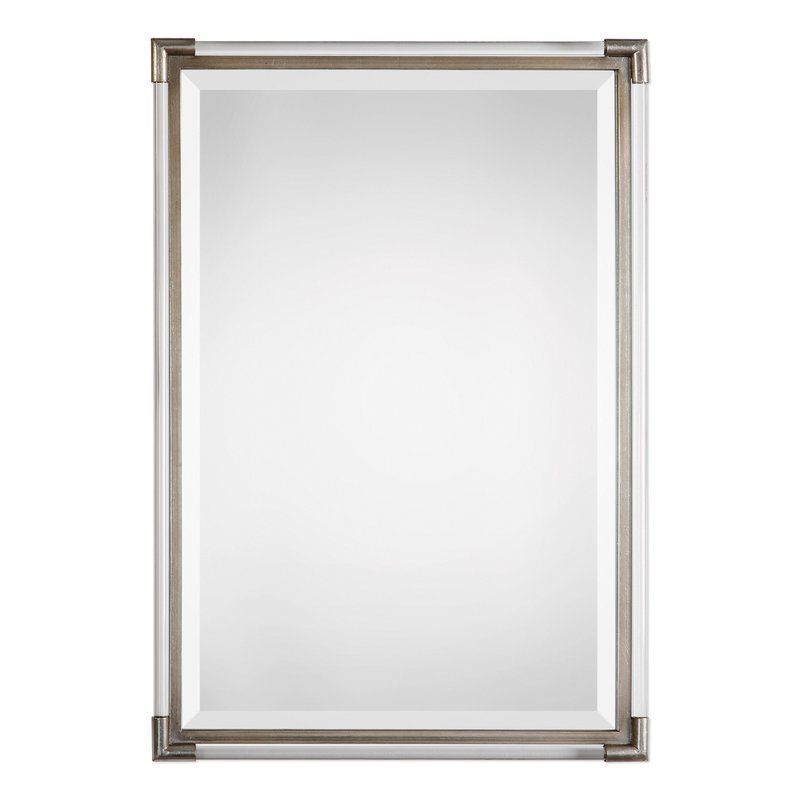 Marta Silver Frame Accent Wall Mirror (View 6 of 15)