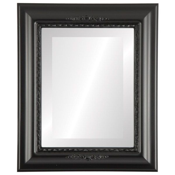 Matte Black Rectangular Wall Mirrors Intended For Most Recent Boston Framed Rectangle Mirror In Matte Black – Overstock –  (View 1 of 15)