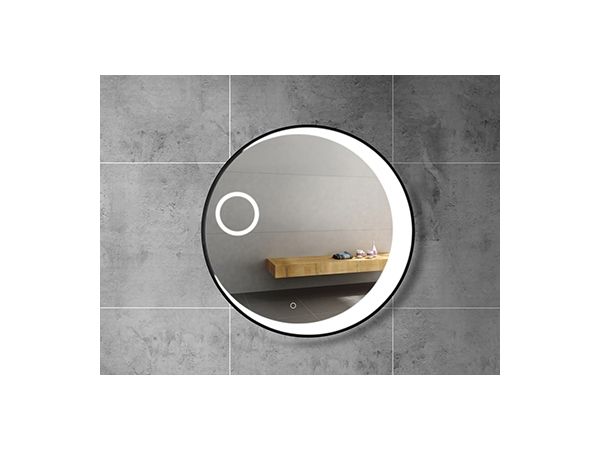 Matte Black Round Wall Mirror (View 11 of 15)
