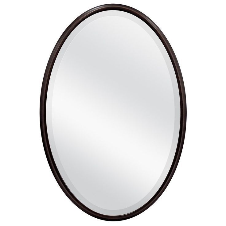 Mcs Industries 31 In X 21 In Infinity Oil Rubbed Bronze Oval Framed For Trendy Oil Rubbed Bronze Oval Wall Mirrors (View 6 of 15)