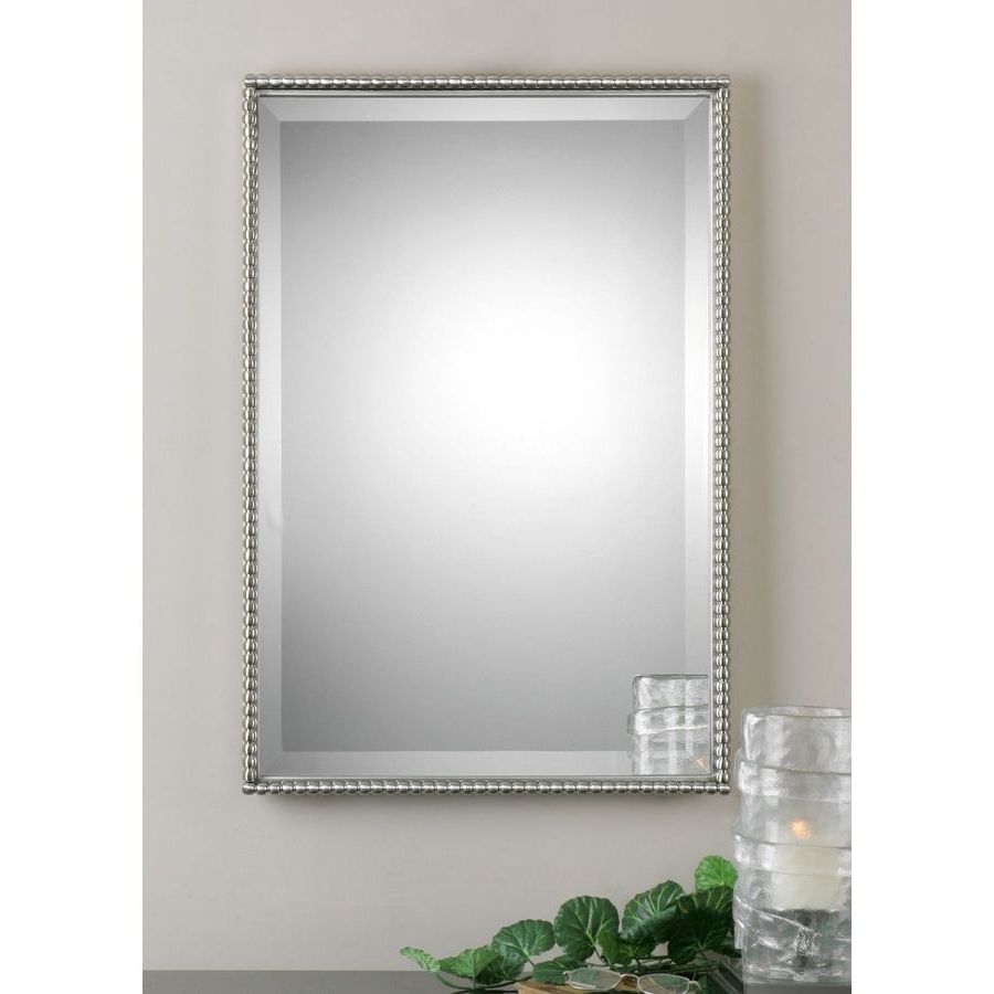 Mirror Design Wall, Mirror Wall, Brushed Nickel Mirror (View 9 of 15)