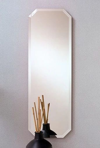 Mirror, Frameless Pertaining To Trendy Double Crown Frameless Beveled Wall Mirrors (View 12 of 15)