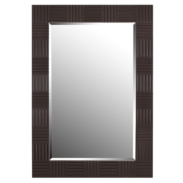 Mocha Brown Wall Mirrors With Preferred Shop Burwell Wall Mirror – Brown – Free Shipping Today – Overstock (View 14 of 15)
