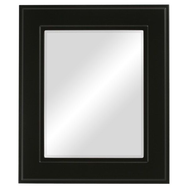 Montreal Framed Rectangle Mirror In Matte Black – Overstock – 20601282 Throughout Most Current Matte Black Rectangular Wall Mirrors (View 9 of 15)